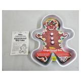 1985 Wilton Gingerbread Boy Aluminum Cake Pan w/