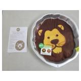 1994 Wilton Jungle Lion Aluminum Cake Pan w/ Label