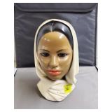 10 1/4" H Vtg Marwal MiddleEastern Woman Chalkware