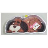1986 WIlton Puppy Aluminum Cake Pan w/ Label