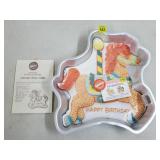 1990 Wilton Carousel Horse Aluminum Cake Pan w/