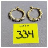 .925 Gold over Sterling Earrings