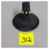 10k GF Black Ring, Size 6