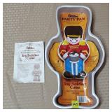 1979 Wilton Toy Soldier Aluminum Cake Pan w/ Label