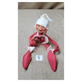 5 1/4" Annalee Thorndike Valentines Pixie Elf