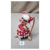 6" Annalee Thorndike Valentine Female Mouse Figure