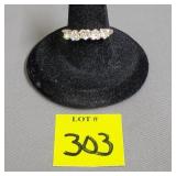 14KT Gold Diamonique Gold Ring