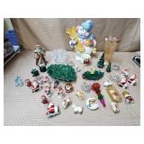 Vtg Snowman Ceramic Statue, Xmas Figurines
