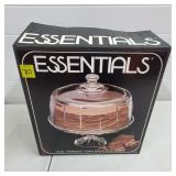 Essentials 2 pc. Pedestal Cake Stand w/ Dome