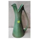 16" H Royal Haeger R1619S Moss Green Ewer Vase