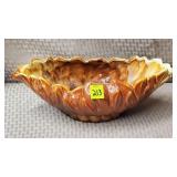 Royal Haeger Lotus Lily Leaf Console Bowl - MCM