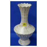 Royal Haeger #424 Gold Tweed 22k Gold Trumpet Vase