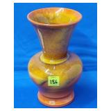 Royal Haeger #4109 Orange w/ Yellow Drip Vase
