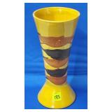 10 3/4" H Royal Haeger Orange Earth Wrap Vase