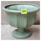 Royal Haeger Speckle Celadeon Ribbed & Scallopped