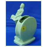 Royal Haeger Dancing Girl #3105 Green Vase