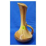 Royal Haeger USA Caramel & Brown Drip Ewer Pitcher