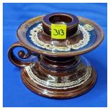 Royal Haeger USA Brown Drip Chamberstick