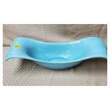 Royal Haeger Powder Blue Centerpiece Console Bowl