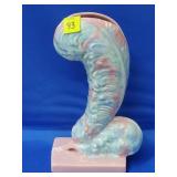 Royal Haeger Mauve Agate Feather Plume Vase - MCM