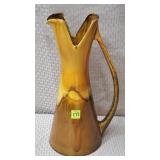 16" H Royal Haeger R1619S Marigold Agate Ewer Vase