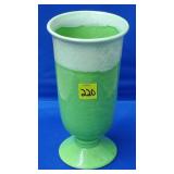 Royal Haeger 1288 Green Drip Glaze Trumpet Vase