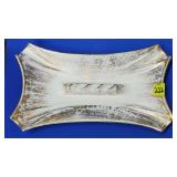 Royal Haeger 149 Gold Tweed 22k Gold Ashtray - MCM