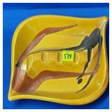 Royal Haeger #2094 Orange Earth Wrap Ashtray - MCM