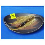 Royal Haeger #2105 Brown Earthwrap Ashtray - MCM