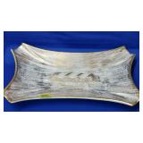 Royal Haeger 149 GoldTweed 22k Gold Ashtray - MCM