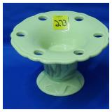 Royal Haeger Mint Green Floral Frog Vase