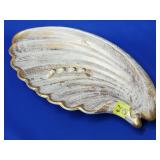 Royal Haeger 155 Gold Tweed 22k Gold Ashtray - MCM