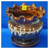 Royal Haeger S. Maslo Ruffled Rim Jadiniere