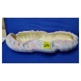 Royal Haeger R371 Muave Agate Swirl Fluted Console