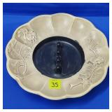Royal Haeger USA 2034 Floral Thumbprint Ashtray