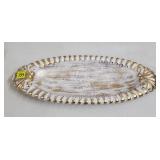 Royal Haeger #3023 Gold Tweed 22k Gold Platter