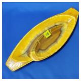 Royal Haeger #1093 Marigold Agate Ashtray - MCM