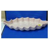 Royal Haeger Pastel Pink Shell Centerpiece Console