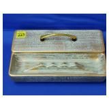 Royal Haeger USA 702 Green Gold Tweed Ashtray