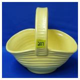 Royal Haeger 3595 Pastel Yellow Ribbed Basket