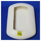 Royal Haeger White Matte Console Bowl - MCM