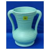 Royal Haeger E-223 Double Handled Aqua Vase