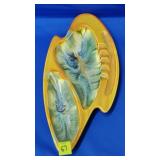 Royal Haeger 119 Briar Agate Ashtray - MCM