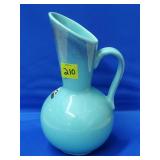 Royal Haeger RG82 Turqouise Pitcher Vase - MCM