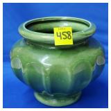 Royal Haeger Green Scalloped Planter Bowl