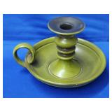 Royal Haeger 4057 Brushed Green Chamberstick