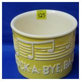 Royal Haeger #78-10 Yellow Rock-A-Bye Baby Planter