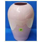 Large Royal Haeger Pink Gloss Pottery Floor Vase