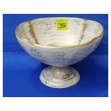 Royal Haeger RG114 Gold Tweed 22k Gold Compote