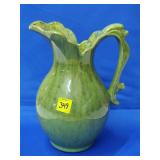 Royal Haeger 4058 Mottled Green Pitcher - MCM